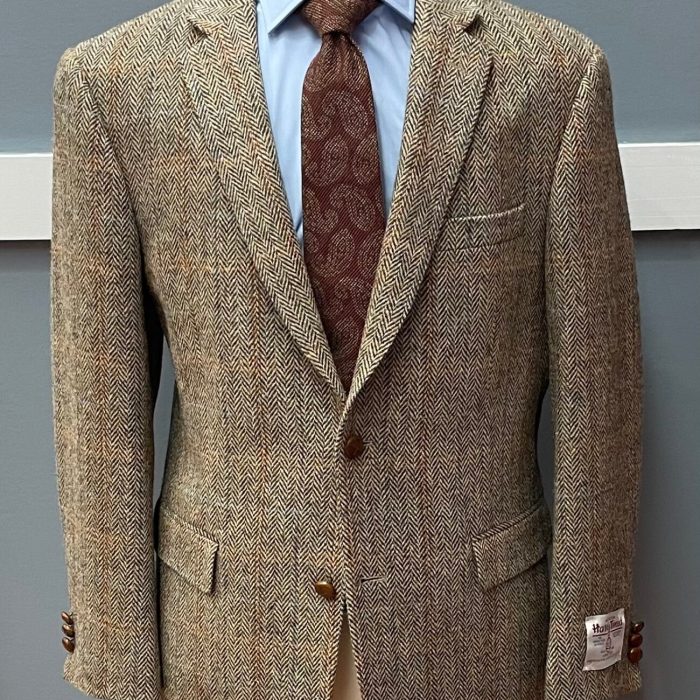 Tweed jacket men's fashion