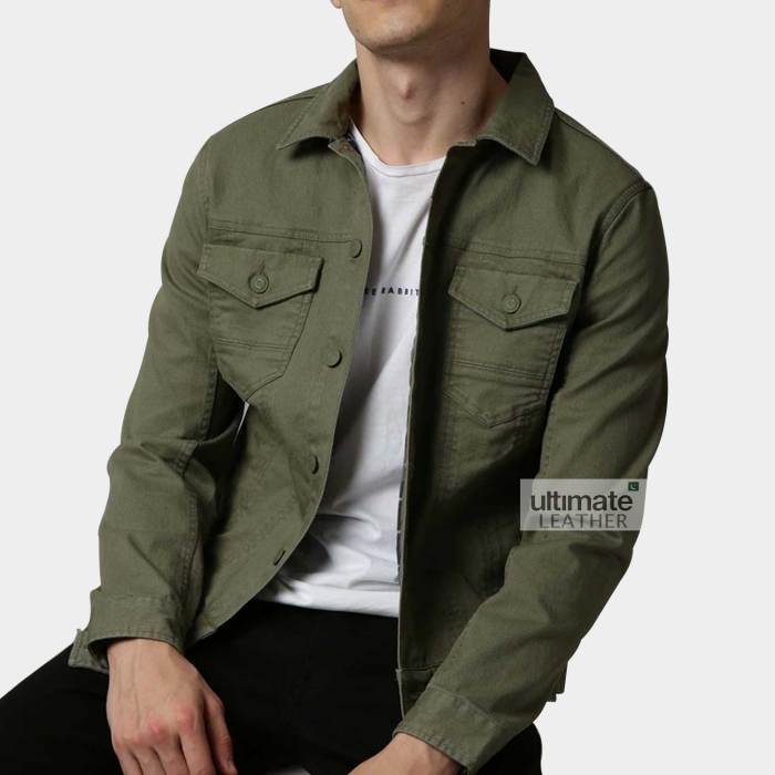 Green jacket men fashion