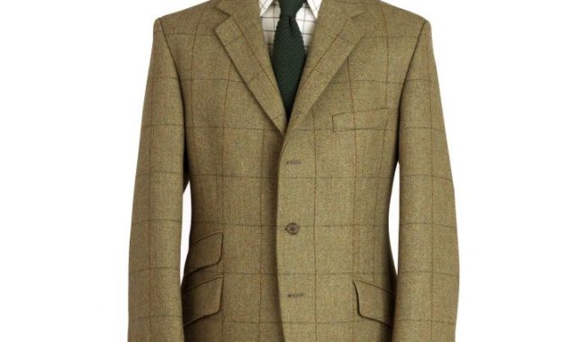 Tweed jacket men's fashion